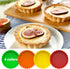 Webake Silicone Mini Tart Pan 4 Inch Non-stick Mini Quiche Molds Small Pie Baking Pan Tart Molds for Baking, Pack of 8 by Webake