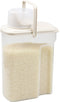 JapanBargain 3193 Clear Plastic Rice Container, 4.4 lb - Great for Pet Food Storage, Made in Japan