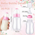 20 1 TrelaCo Bottle Chug Baby Shower Game Pcs Baby Bottles Shower Favor with Flowers Theme Sign for Gender Reveal Party