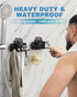 2-Pack Suction Cup Hooks, Razor Holder for Shower, Matte Black Shaver Holder Waterproof No Drill Adhesive Hanger