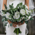 GREENTIME 8 Pack Faux Eucalyptus Leaves Stems, 13 Inches Artificial Greenery for Wedding Bouquet Decor