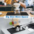 Dish Drying Mat for Kitchen Counter, Absorbent Coffee Mat with Rubber Backing, 12"x20" Black