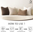 Set 2 12"x20" Foindtower of Curly Teddy Wool Faux Fur Pillow Covers Decorative Boucle Textured Lumbar Throw Pillow