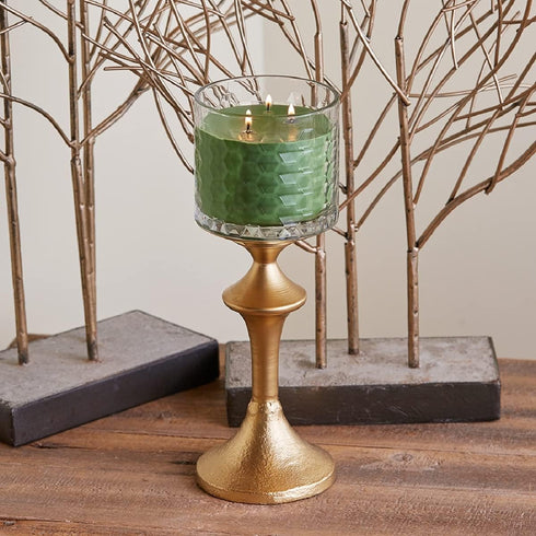 Root Candles Holiday Scented Candles, Honeycomb Glass Premium 3-Wick Beeswax Blend Candle, 12-Ounce Winter Balsam