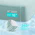 Comfort Spaces Coolmax Moisture Wicking Sheet Set - Soft, Fade Resistant, Deep Pocket, Aqua, Full, 4 Piece