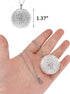 Rear View Mirror Bling Crystal Ball Charms, Purple Car Accessories for Women