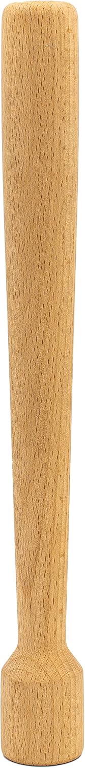 Wood Cocktail Muddler: 12 inch Hardwood Mojito Drink Muddler, Home Bar Tool