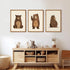 Lwoztra 12x16 Inch Set 3 Nursery Wall Art Baby Canvas Pictures Bear Wall Decor Boys Room Prints Kids Poster Cute Animal