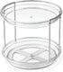 2 Tier Lazy Susan Turntable Organizer - 9.25'' Rotating Spice Rack for Kitchen, Pantry, and Bathroom Vanity