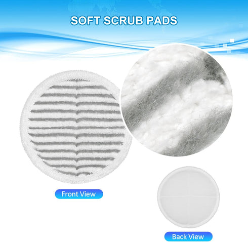 6 Pack 2124 2039 2037 2039A 2 2 2 Mop Pads Replacement Compatible with Bissell Spinwave Mops Series Steam Mop Pads
