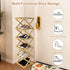 Closet Closet, (4 Simcat Shoe Rack for Bamboo Shoe Storage Freestanding Shoe Storage Shelf for Entryway, Front Door