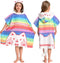 OLAOLA Striped Cat Hooded Kids Beach Towels for 3-12 Years Boys Girls,