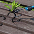 25 Pack Cup Hook Ceiling Hooks, 2.9 Inches, Vinyl Coated Screw-in Hanger for Indoor and Outdoor Use - Black