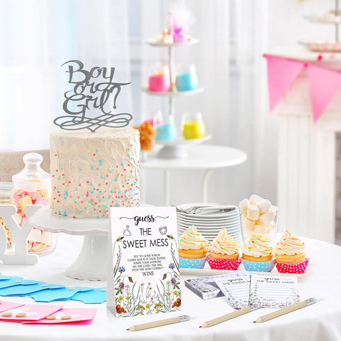 67 50 10 6 Pcs Guess The Sweet Mess Dirty Diaper Baby Shower Game Includes Guess The Sweet Mess Sign Small Cards