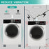SEISSO Anti Vibration Pads, Noise Cancelling Rubber Feet Mat for Washing Machine, Stabilizer Prevents Walking
