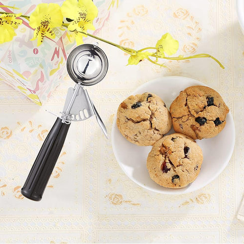 Ice Cream Scoop Set, Cookie Scoop Includes 1.2 OZ/2 OZ/4 OZ Scoops for Portion Control of Cookie Dough & Ice Cream