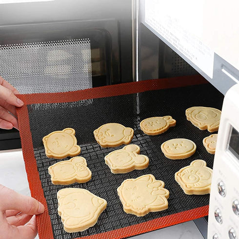 Professional Silicone Bread Baking Mat, Non Stick Oven Liner, Perforated Steaming Mesh, Half Sheet Size