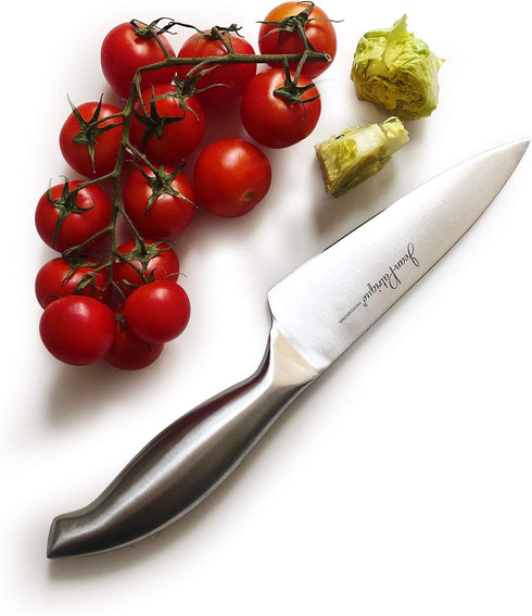 Jean-Patrique Professional Chef Knife Chopaholic - Ergonomic Stainless Steel Handle Utility Knife for Chopping and