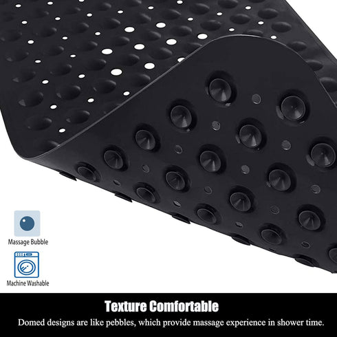 CADONO 40 16 Inch, Large Non Slip Bathtub Mat, Extra Long Bath Mat for Tub, x Machine Washable Shower Mats with Suction