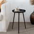 3 AOJEZOR Side Table: End Table for Any Room - Small Side Tables for Small Spaces All Matte Black with Legged