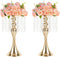 Metal Wedding Centerpieces for Table, Crystal Flower Stands, Wedding Road Lead Flower