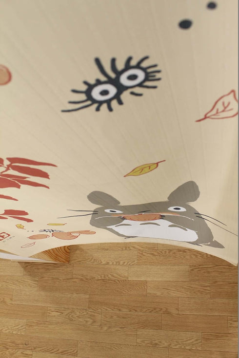Japanese Noren Curtain Tapestry Totoro Forest Size: 85 × 150cm