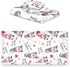 Set 3 Sets Pfrewn Cute Gnomes Hearts Pink Towels of Romantic Romantic Love Spring White Bathroom Towel Soft Absorbent