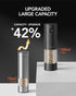 Set, (2 Packs, FORLIM Electric Salt and Pepper Grinder USB Rechargeable, Automatic Salt Pepper Mill Grinder with Dust
