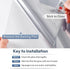 rabbitgoo Window Privacy Film One Way Tint, Static Cling Sun Blocking Anti-UV Glass Door Window Cover, 17.5 Inch X 6.5