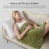 Small Weighted Blanket 7lbs for Adults and Kids, Reversible Warm Crystal Velvet and Cooling Tencel, Green 29x24 inches