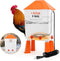 Lilyang Heated Chicken Waterer 3 Gallon, 250W Chicken Water Heater with Thermostat