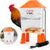 Lilyang Heated Chicken Waterer 3 Gallon, 250W Chicken Water Heater with Thermostat