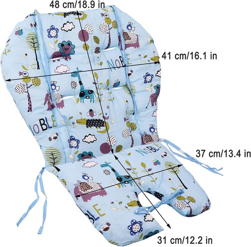 High Chair Pad,high Chair Cover/seat Cushion, Light and Breathable, Soft and Comfortable, Cute Pattern, Suitable