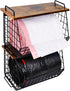 2 Pack Stackable Extra Large Trash Bag Holder Under Sink, Wall Mounted