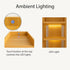 Generic 6 Closet, 7-12 Tier Wooden Freestanding Shoe Rack with LED Ambient Lighting, Slim Narrow Vertical Shoe