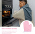 2Pcs Oven Mitts for Play Kitchen, Anti- Scald Gloves Microwave Oven Gloves Kitchen Mitts for Safe Baking Cooking (Pink