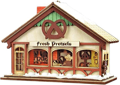 Peppermint Twist Pretzel Shop Christmas Tree Ornaments