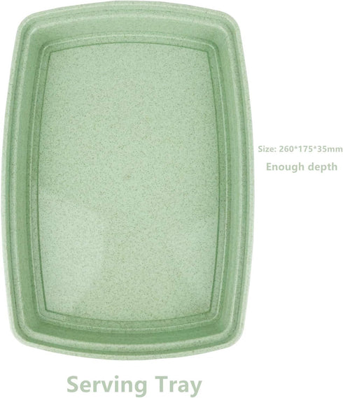 CARTINTS 5 In1 Camping Cutting Board Set, Plastic with Bottle Opener, Peeler, Knife, Serving Tray, Dishwasher Safe