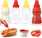 4 Pieces Bear Shape Mini Condiment Bottles, 1 oz Mini Ketchup Bottle