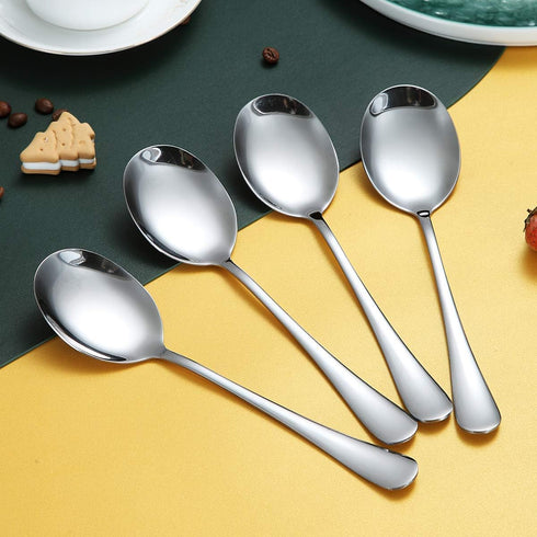 Kyraton Serving Spoons Set of 4, Stainless Steel Solid Serving Utensils, Serving Set Packing
