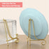 6 Pack 3 Size Iron Display Stand, Gold Easel Plate Display Photo Holder for Pictures, Decorative Plates, Books