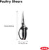 OXO Good Grips Spring-Loaded Poultry Shears - Black