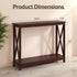 2-Tier ZENY Console Table, Entryway Table, Narrow Sofa Table with Shelves, Entrance Table for Living Room, Hallway