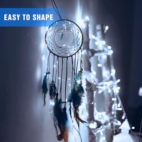 16 Pack 6.5ft IP67 Onforu White Fairy Lights Battery Operated String Lights, Waterproof Twinkle Lights LED Lights