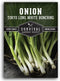 Tokyo Long White Bunching Onion Seeds for Planting Fast-Growing Japanese Negi Green