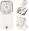 Portable Mini Fan, 5 in 1 Battery Operated Handheld & Desk Fan, 3000 mAh Power Bank, USB Rechargeable, Adjustable