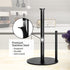 Paper Towel Holder Countertop - OBODING Black Kitchen Stand for Organization, Stainless Steel for Standard Rolls
