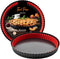 Tart Pan with Removable Bottom - 9 Inch Non-stick Round Carbon Steel Deep Fluted Pie Pan