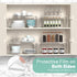 4 Packs 5mm Cup11.8 4.72 4.72 Inch Kitchen Cabinet Shelf Organizer, Acrylic Clear Shelf Riser, Thick Spice Rack