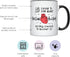 YouNique Designs Cute Enough to Stop Your Heart Coffee Mug, 11 Ounces, Physician Assistant Gifts (Black Handle)